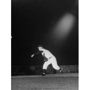  Baseball Player Billy Joe Davidson on the Mound, Pitching 