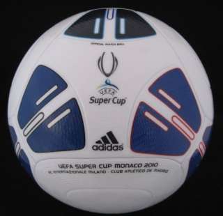 Adidas UEFA SUPER CUP FINAL MONACO 2010 Soccer Match Ball **IMPRINT 