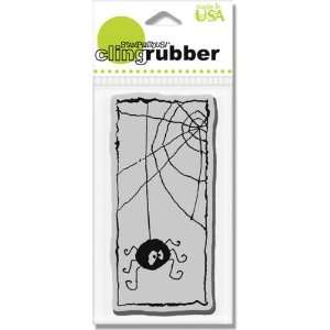  Cling Spider Window   Cling Rubber Stamp