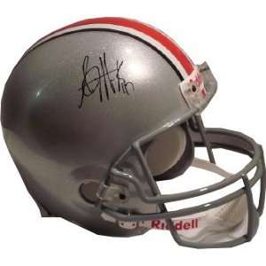 AJ Hawk signed Ohio State Buckeyes Full Size Replica Helmet