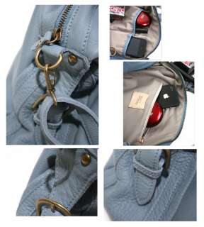  IN KOREA] NEW Genuine Leather Shoulder Tote Hand Bag Purse   JAZZ O