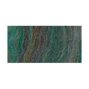 Wool Roving 12 .22 Ounce Blue Green Variegated