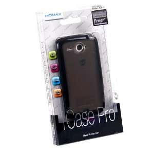   Back Case Cover Guard+Screen Protector For HTC ChaCha A810e [Black