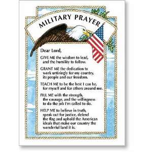  Military Prayer Prayer Card