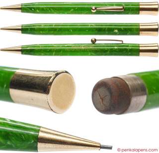 The Pick Pen Co. Exceptional jade green pencil 1930s  