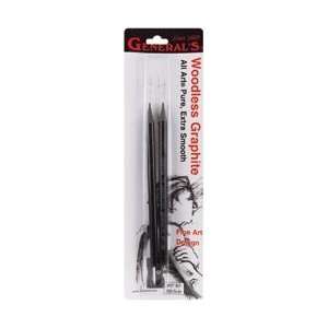  Pencil Woodless Graphite Pencil #8b & Sharpener Carded 2 Pencils 