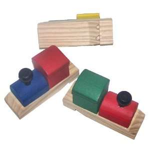  Train Shaped Wooden Train Whistle Toys & Games