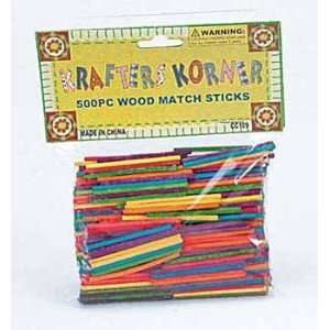  25 Packs of 500 Wood Match Sticks