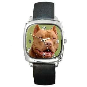  American Pit Bull Terrier Square Metal Watch FF0014 