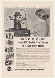 1959 RCA Crystalloflex II X Ray Diffraction Equipment Print Ad  