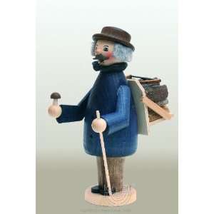 German Incense Smoker Wood Collector Colored, 7 Inch