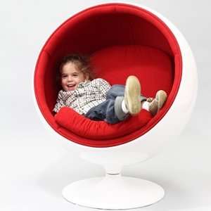  Eero Aarnio Style KIDS Ball Chair in Red