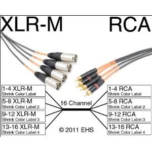  Horizon VFlex 16 Channel XLR M to RCA snake Electronics