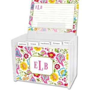  Boatman Geller Recipe Boxes with Cards   Bright Floral 