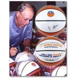   Championship Jim Boeheim Autograph Basketball