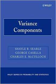 Variance Components, (0470009594), Shayle R. Searle, Textbooks 