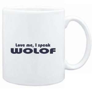  Mug White  LOVE ME, I SPEAK Wolof  Languages