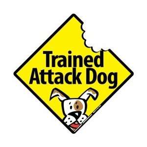  Trained Attack Dog Decal Automotive