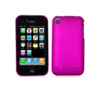 Apple iPhone 3G Touchable Lense (Magenta) Rubberize Textured Snap on 