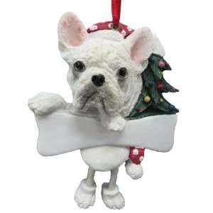  French Bulldog Dog Dangling/Wobbly Leg Christmas Ornament 