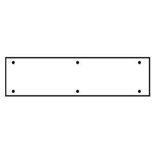   EZ Set 490002 Stainless Steel Pull Plate Door Plate