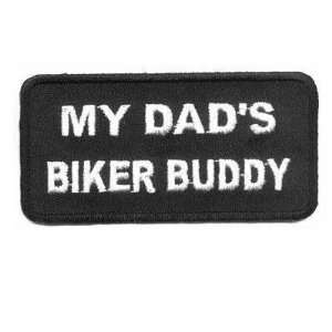  MY DADS BUDDY Quality Kids Biker Vest Patch Patches 