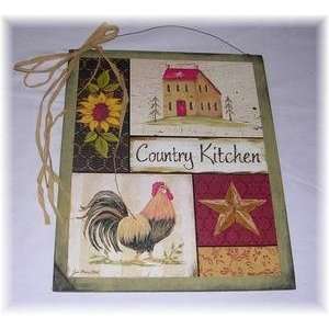  Rooster Country Kitchen Sign Barn Star Saltbox Roosters 
