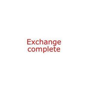  EXCHANGE COMPLETE Rubber Stamp for office use self inking 