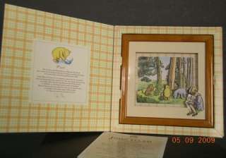 Winnie The Pooh 3D Decoupage Picture Wood Frame NEW  