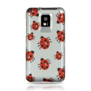 Mobile G2x Graphic Rubberized Shield Hard Case   Silver Ladybug (Free 