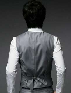 South Korea mens slim short Vest Waistcoat 2456  