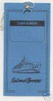 ss Island Breeze  Dolphin Cruise Line  Baggage Tag  