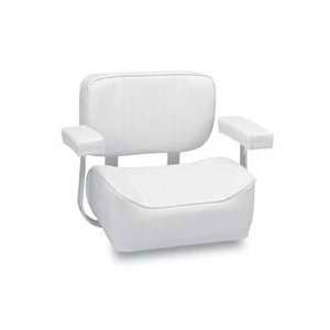 Wise® Offshore Deluxe Helm Chair with Arm Rests White 