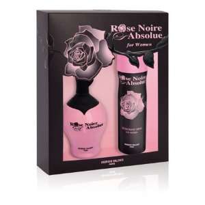 ROSE NOIRE ABSOLUE Women Gift Set Eau de Perfume 3.3oz Spray + 5OZ DEO 