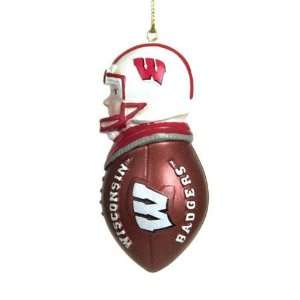  Wisconsin Badgers NCAA Team Tackler Player Ornament (4.5 