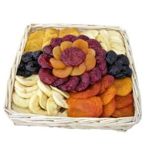 Gourmet Dry Fruits in Wicker Basket Holiday Gift  Grocery 