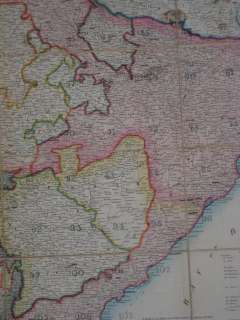 1842 Wyld Large folding Map of India   original case  