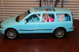 Barbie Happy Family Volvo blue car SUV w/sound, all car seats VGC 