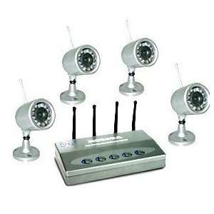  wireless 4 camera home security surveillance dvr system 