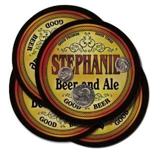  STEPHANIE Family Name Beer & Ale Coasters 