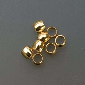  Base Metal Silver Crimp Beads, 2 Millimeters, Pack Of 144 