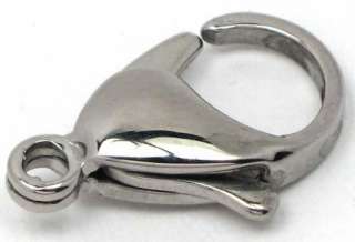 LOT 10 19x12mm 316L Stainless Steel Lobster Clasp  