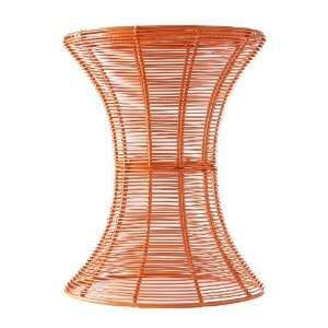    SEI Indoor/Outdoor Round Metal Accent Table, Orange