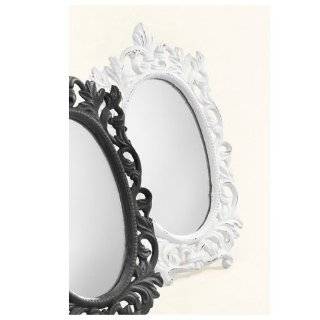 cast iron josie table mirror white by accents de ville average 