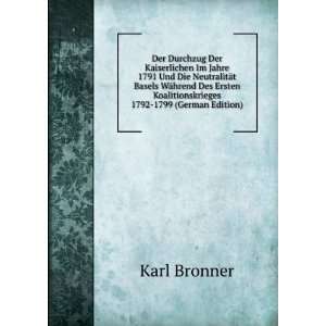   Koalitionskrieges 1792 1799 (German Edition) Karl Bronner Books
