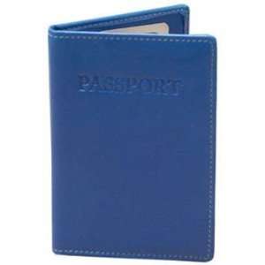  Winn Leather Passport Case Blue