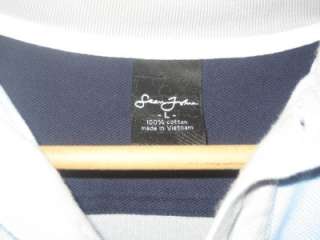 Sean John Logo Mens Argyle Polo Shirt Large  