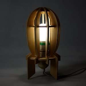 Atomic Bomb   Little Boy Wooden Desk Lamp (DIY)   Rare