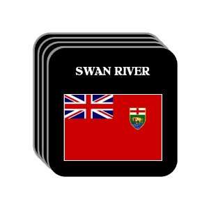  Manitoba   SWAN RIVER Set of 4 Mini Mousepad Coasters 