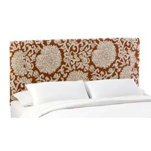  Slipcover Headboard with Athens Style in Cinnebar Size 